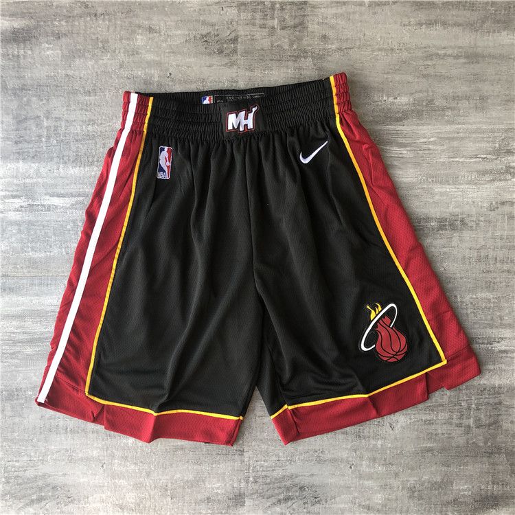 Men NBA Miami Heat Black Nike Shorts 0416->toronto raptors->NBA Jersey